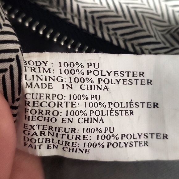 Steve Madden black faux leather purse w/gems - Picture 15 of 15